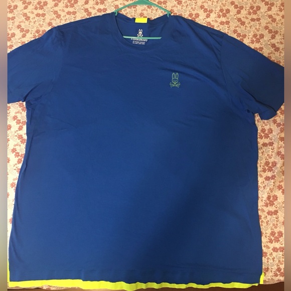 Psycho bunny Men's Blue T-Shirt - Picture 1 of 5